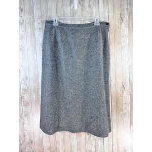 VINTAGE Pendleton Woolen Mills Women's M Blue Black‎ White Chevron Fully Lined